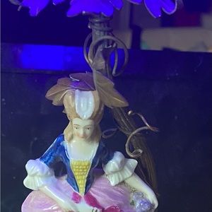 Antique French Porcelain figure table lamp